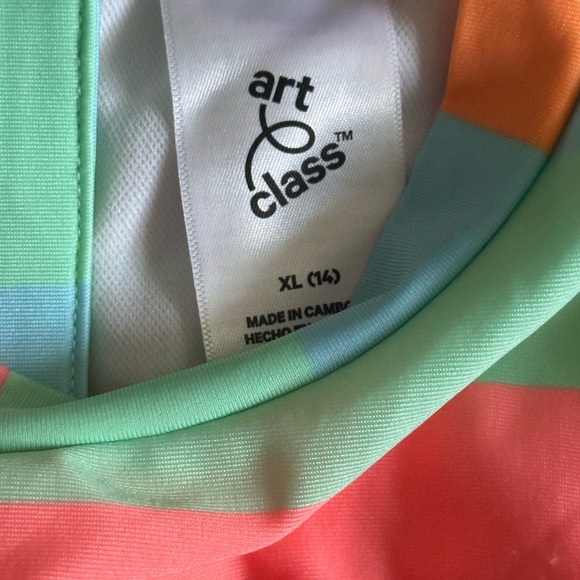 Art Class Striped Swimsuit Girls XL (14) - Picture 5 of 5